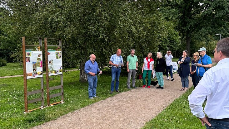 einweihung des lehrpfades in winsen luhe