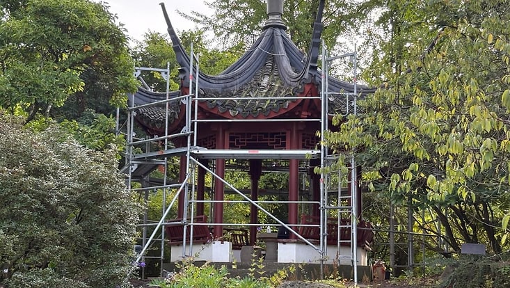 china pavillion im Loki-Schmidt-Garten